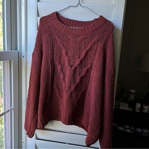 Billabong Oversized Crop Sweater Size L
